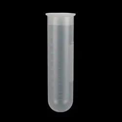 10Pcs/Set 50ML Laboratory Centrifuge Test Tube Clear Plastic Vial Container With Snap Cap Lid For Laboratory Test Sample Supply