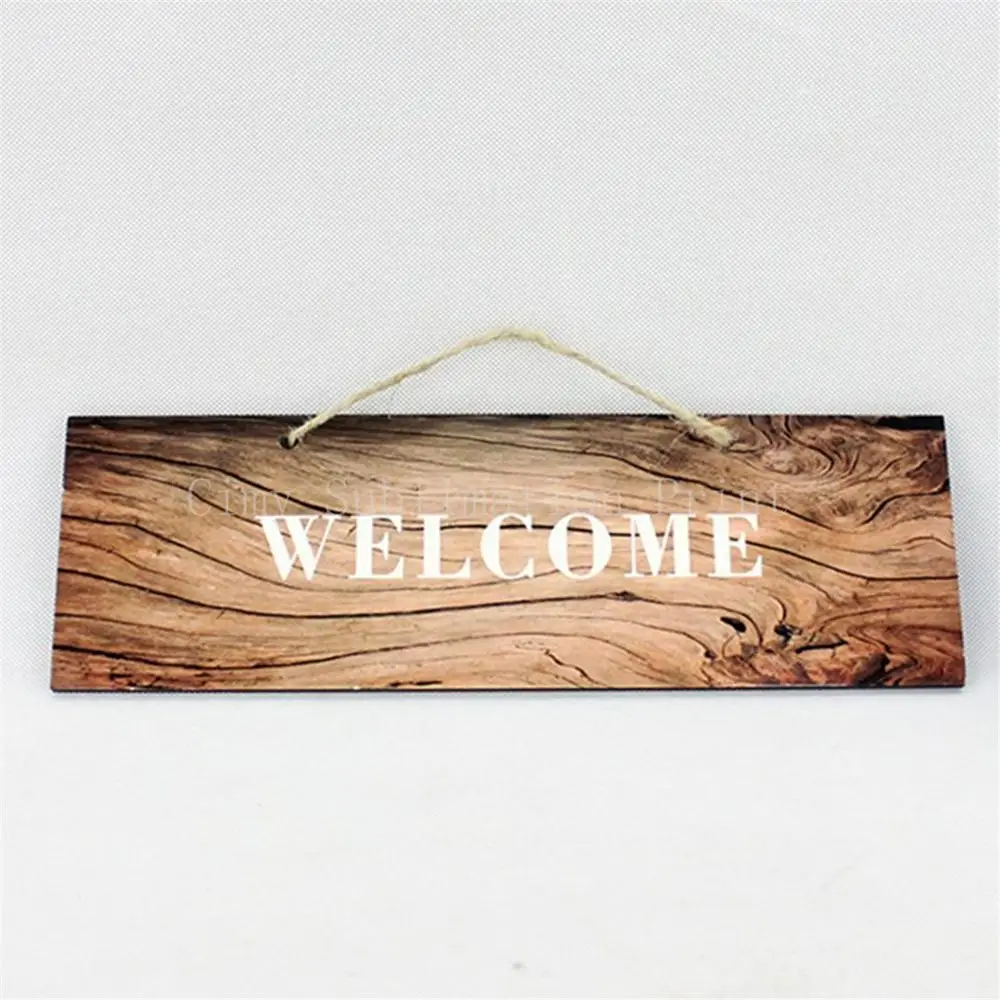 10pcs/lot MDF wood  material DIY heat sublimation door hanging wall decoration hangings