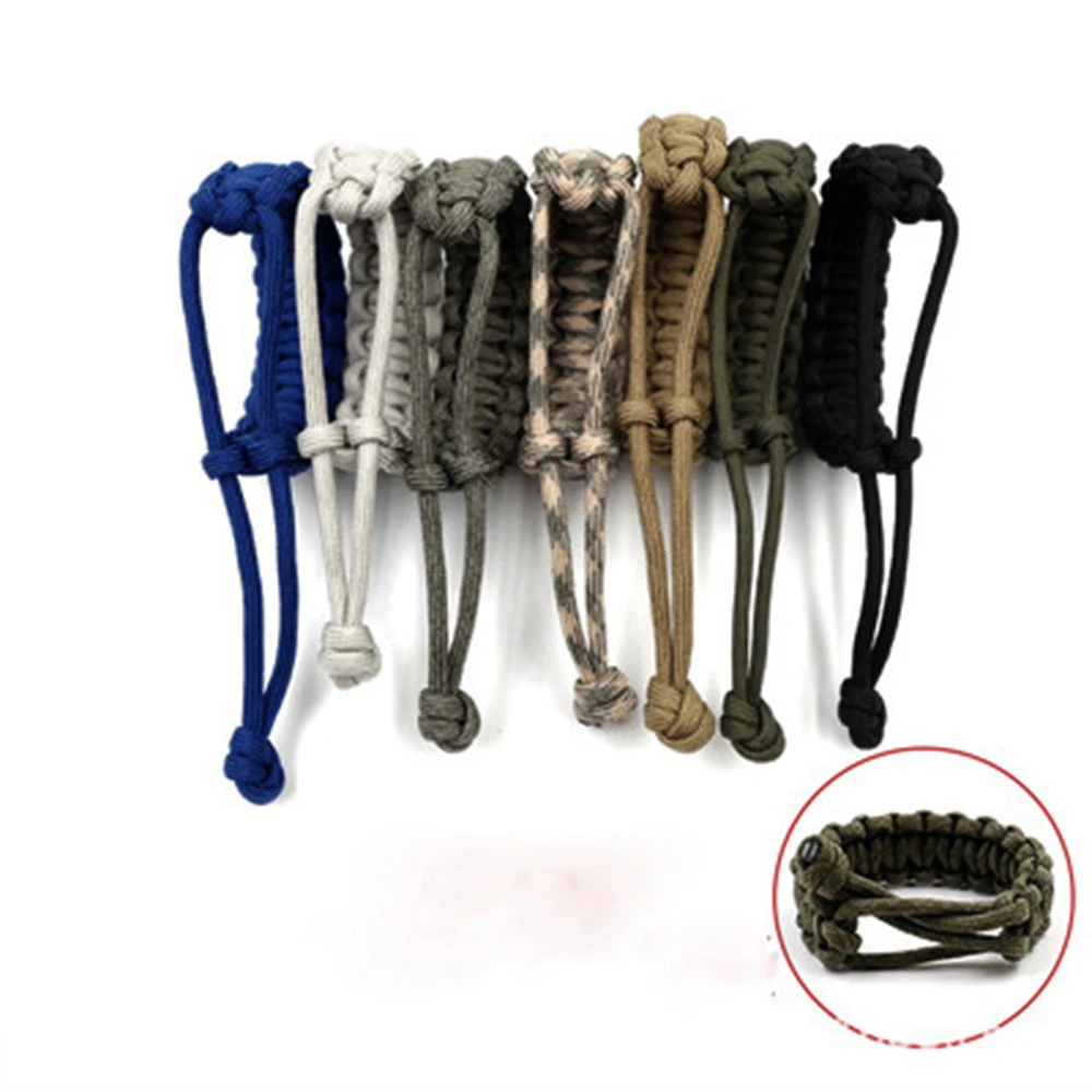 7 Colors Adjustable Survival Emergency Bracelet 550 Paracord Cord Bracelet Weaving Cord For Camping Hiking Outdoor Accessories