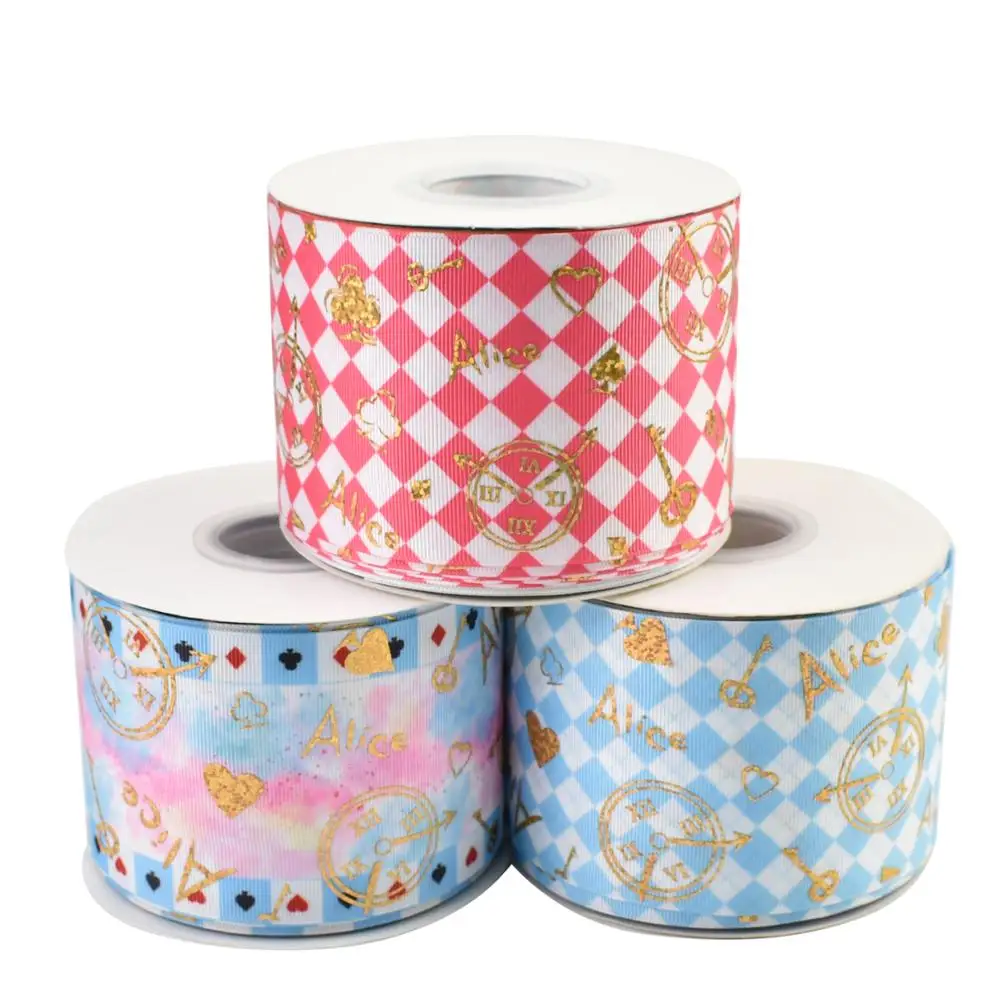 

HSDRibbon 75mm 3inch hsd-design custom Pattern on Grosgrain Ribbon