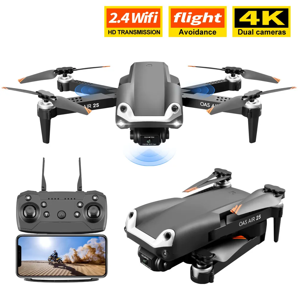 Automatic Obstacle Avoidance WIFI FPV RC Drone  4K Dual Camera Gesture Photo APP Control Smart Return Remote Control Quadcopter