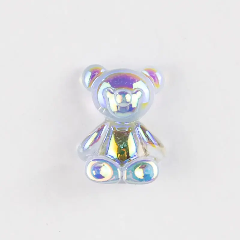 10pcs/Box Cute transparent bear Decorative Thumbtacks Cork Board Twinkle twinkle Push Pins for Office School Supplies