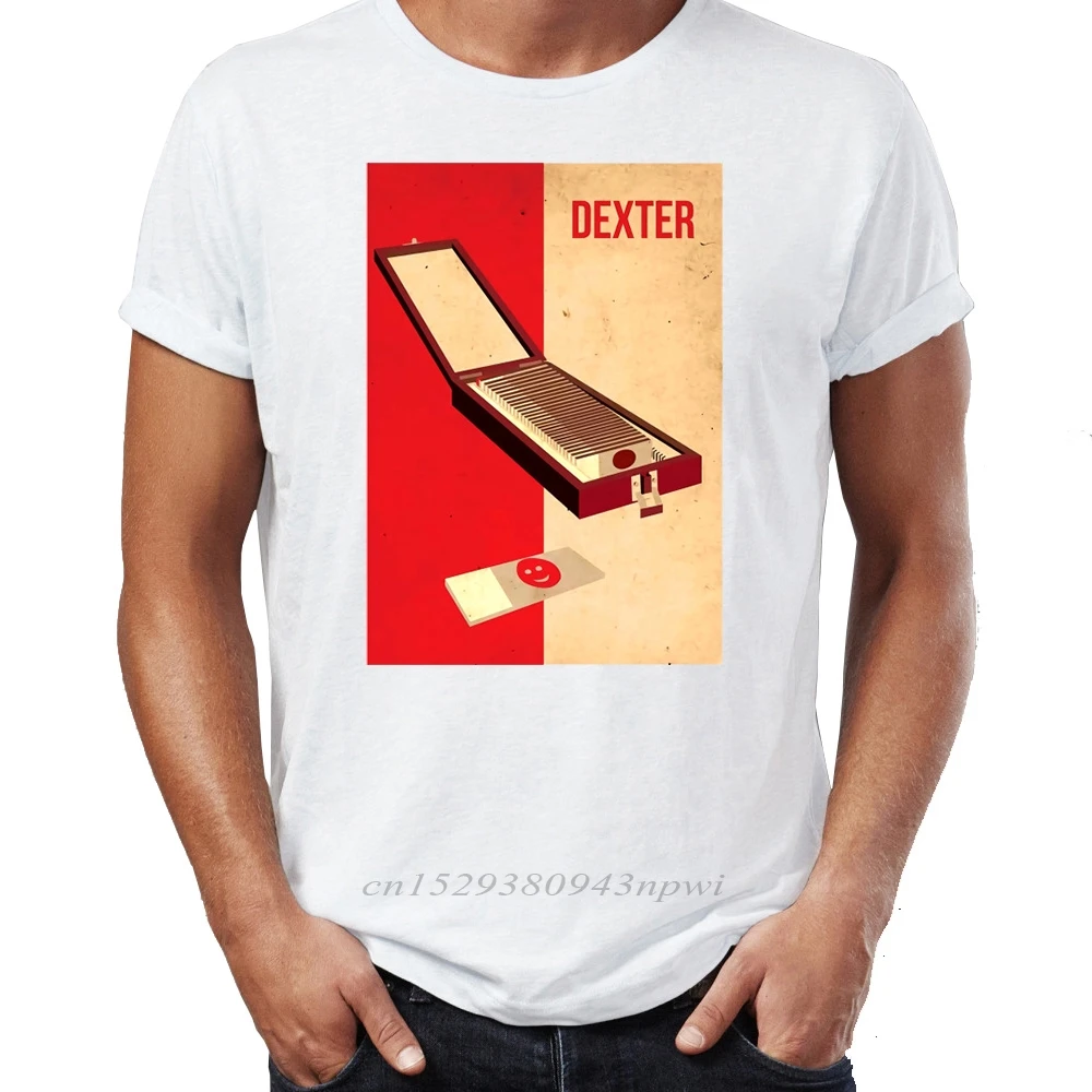 Brand New Men T Shirts 100% Cotton Dexter \'s Blood Sample Collection Miami Awesome Artwork Printed Tee Shirts Oversize