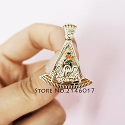 Masonic Swan Lapel Pin 18 Degree Square Compass Crown Brooch Scottish Rite Badge 32rd Rose Eagle Rosicrucian Cross Freemason