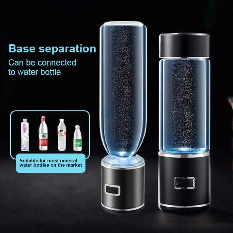 Japanese Titanium Hydrogen-Rich Water Cup SPE/PEM Ionizer Maker/Generator Super Antioxidants ORP Hydrogen Bottle 350ml