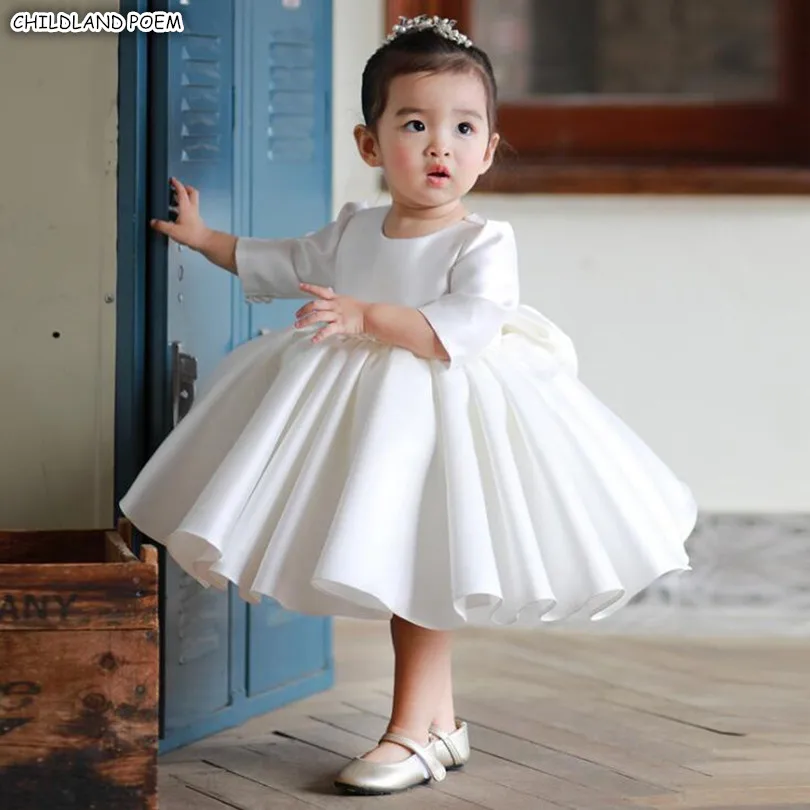 Girls Gown Tutu 1st Birthday Dress Wedding Party Princess Dress For Girl Baby Christening Baptism Dress Kids Dresses For Girl