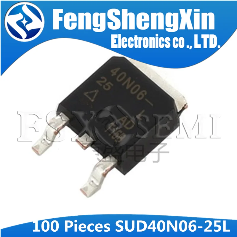 

100pcs/lot SUD40N06-25L TO-252 40N06 SUD40N06 40N06-25L MOSFET