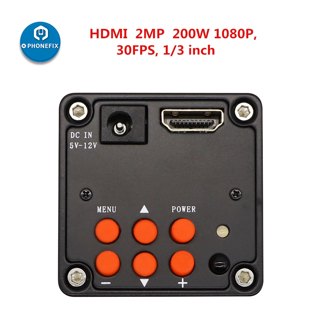 

2.0MP HDMI 1080P Microscope HD Camera Digital Video C-mount for Phone PCB Soldering Repair CMOS Digital Camera Magnifier