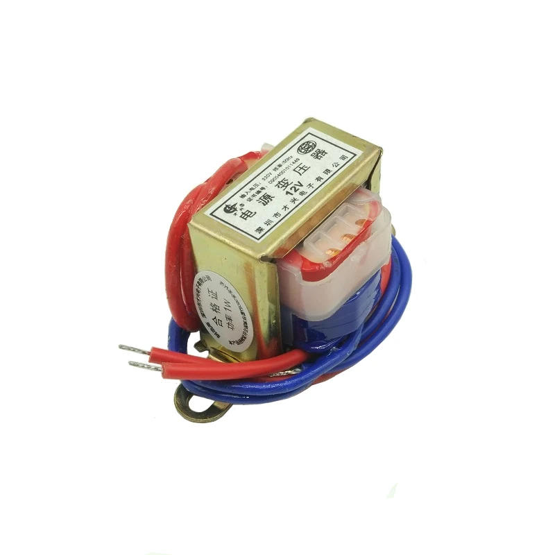 AC 6V 9V 12V 15V 18V 24V Output Voltage 1W EI copper core Input 220V 50Hz~60Hz Single/dual voltage Copper power transformer