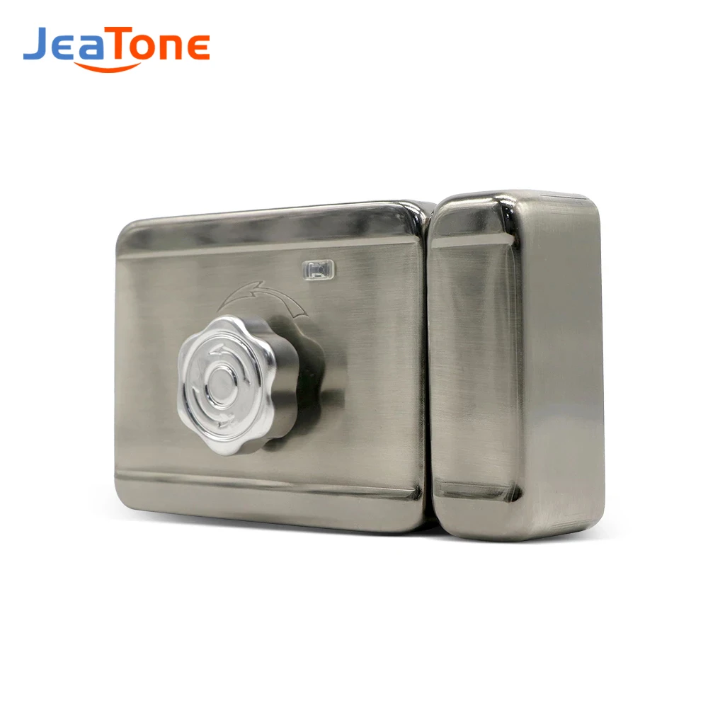 Jeatone Electric Lock Video Intercom Lock stainless steel Waterproof Prevent Rusting Gate Doorlock With Key