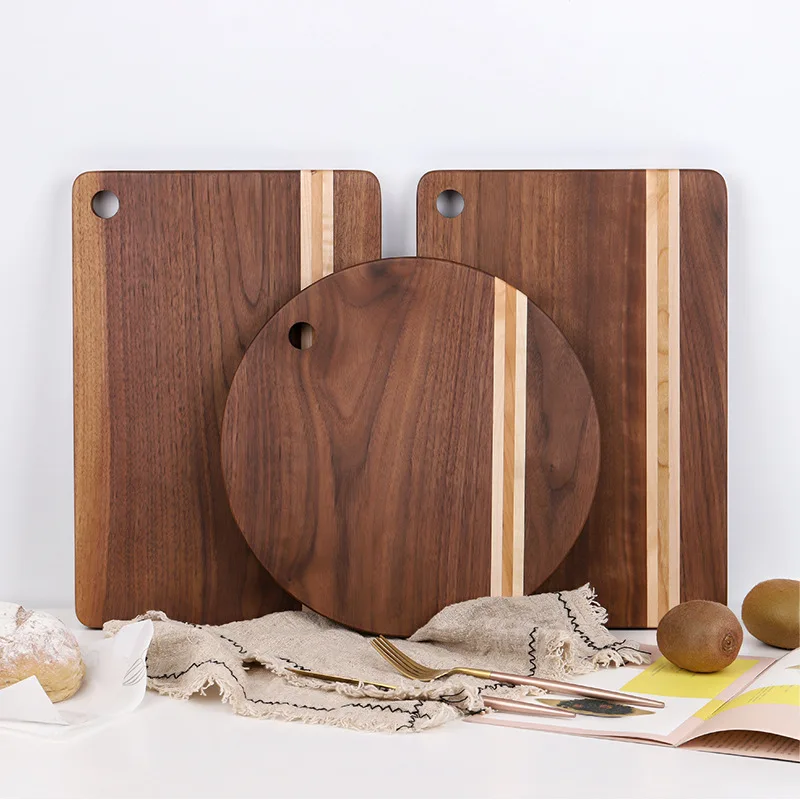 

Solid Walnut Wooden Cutting Boards Nature Chopping Board Chopping Block Tool Wooden Cutting Board for Kitchen Hot Kitchen Stuff