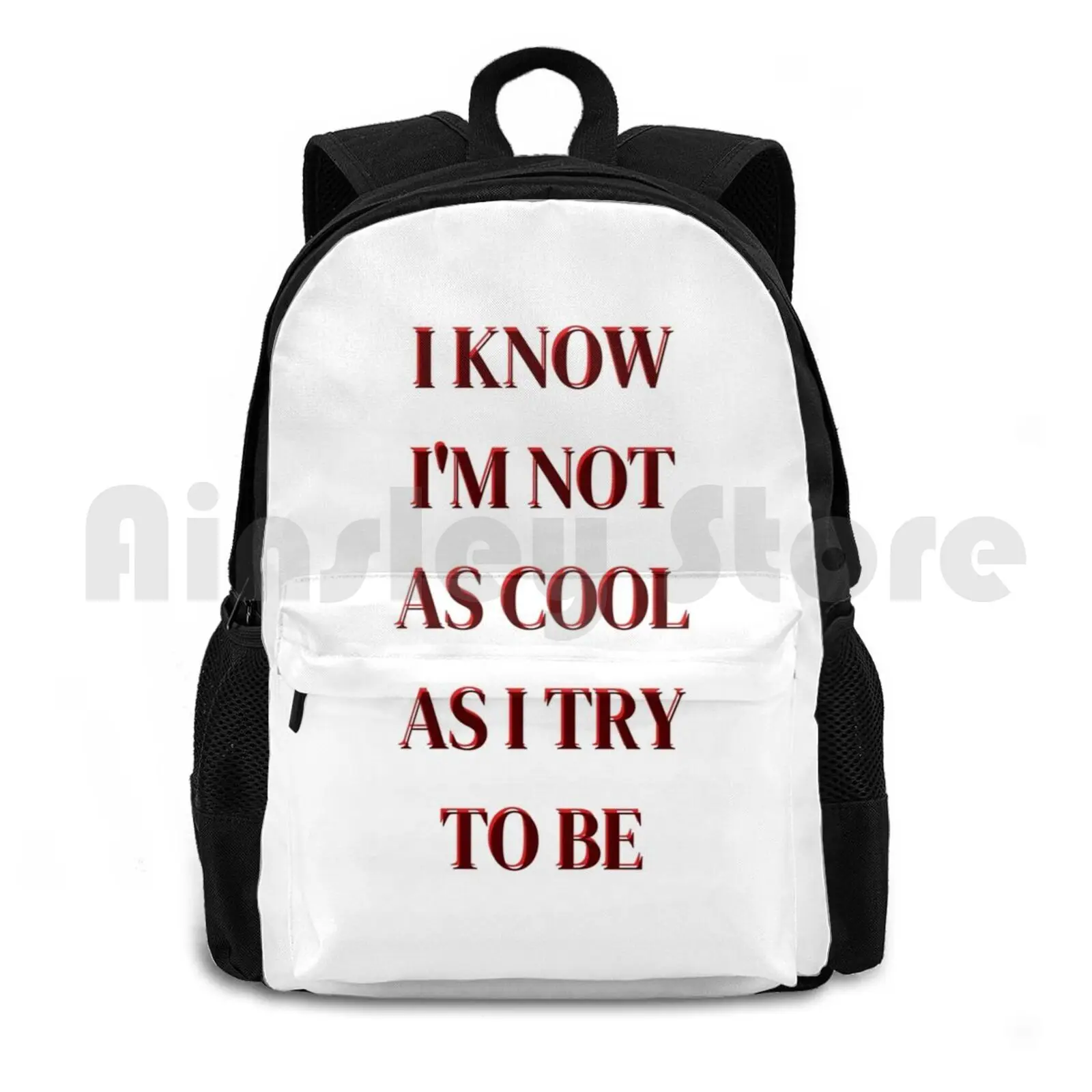 I Know I'm Not As Cool As I Try To Be Outdoor Hiking Backpack Waterproof Camping Travel Declan Mckenna Declan Mckenna Declan