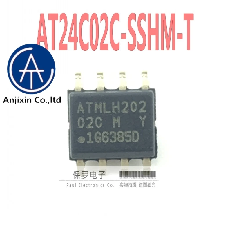 

10pcs 100% orginal and new memory AT24C02C-SSHM-T silk screen 02CM SOP-8 EEPROM serial port 2KBreal stock