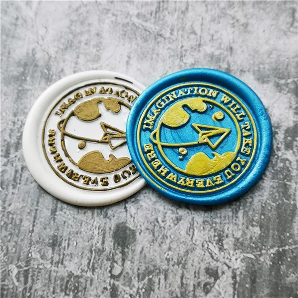 World Travel Map wax seal stamp Retro plane map Wood Stamp Sealing Wax Seal Stamp Wedding Decorative sealing Stamp wax seals view 2