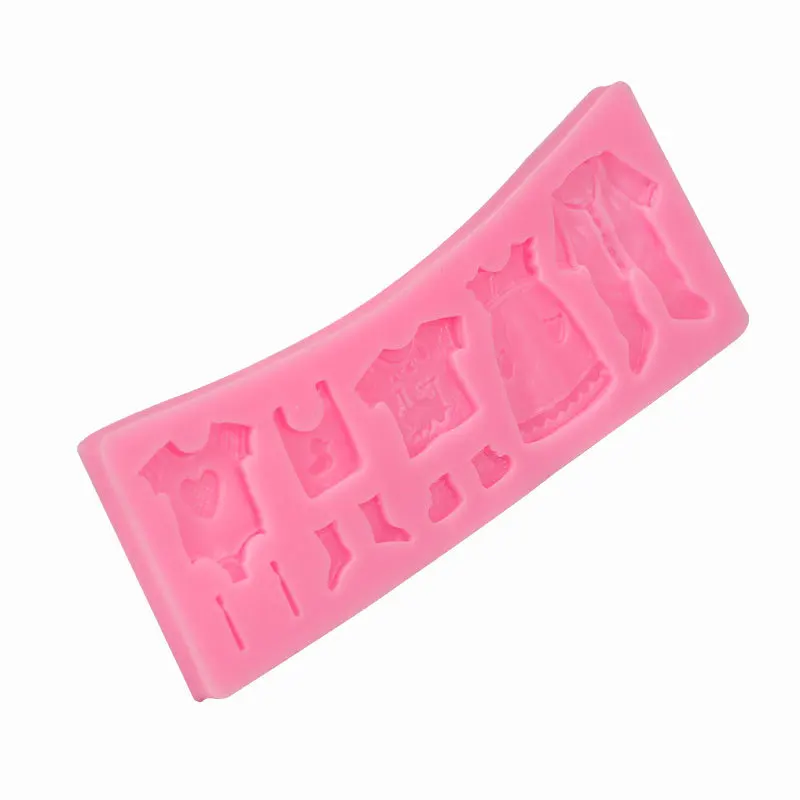 3D Baby Cloth Silicone Cake Mold Candy Fondant Chocolate Mould Cake Decorating Tools Cupcake Baking Molds Bake Tools