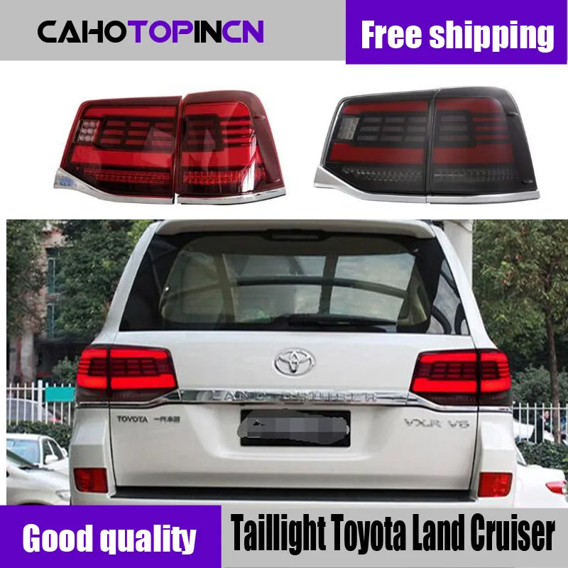 

1 Pair Taillight Assembly for Toyota Land Cruiser LED sequential turn signal LED running light LED brake light LED reverse light