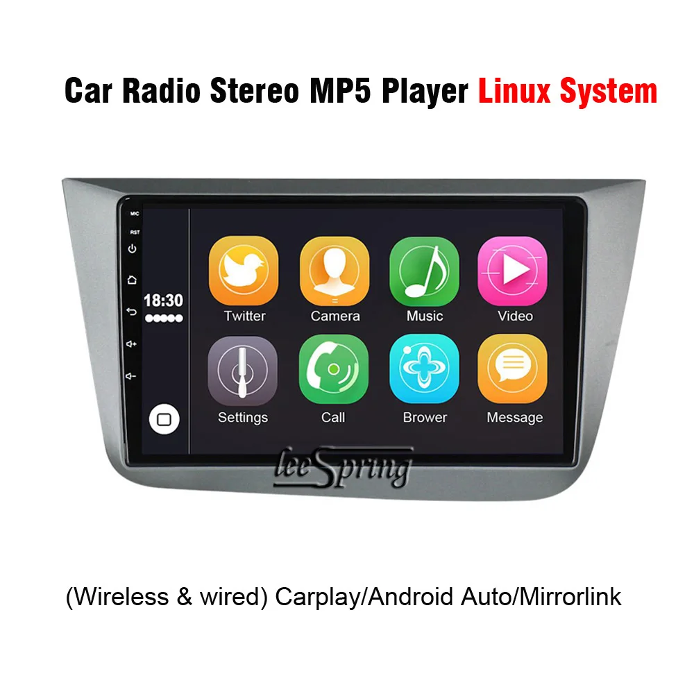 9 inch Car Radio Stereo MP5 Player for Seat Altea 2 MK2 2004-2015 with Bluetooth Support Carplay Android Auto Mirrorlink