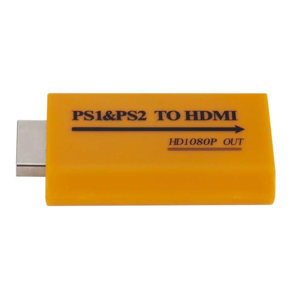 PzzPss dla PS1/PS2 na Adapter HDMI konwerter do 1080P wyjście dla monitora projektor konwersja wideo/Audio gra Plug and Play