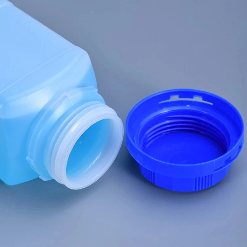 Food grade HDPE bottle empty big mouth plastic bottle with anti-theft cap leak-proof reagent bottle toner plastic container 1pcs