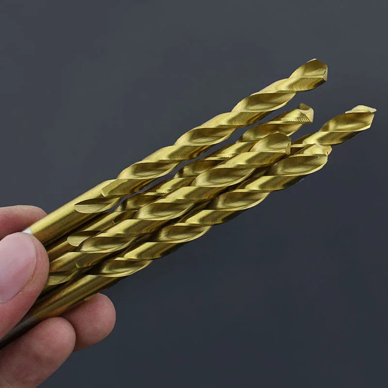 M1 M1.1 M1.2 M1.3 M1.4 M1.5-M3.7 Titanium-plated Twist Drill  Super Hard Steel Drill Bit  Drilling High Speed Steel