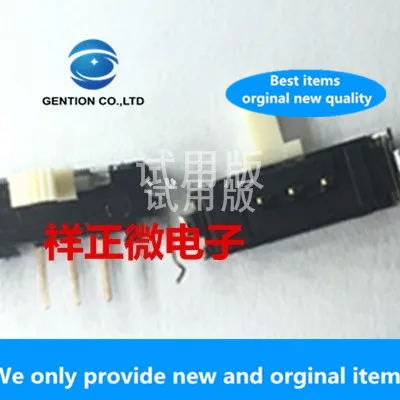 

10pcs 100% orginal new real stock slide switch SSSS914500 3 feet 2 gears side toggle switch with bracket 4mm