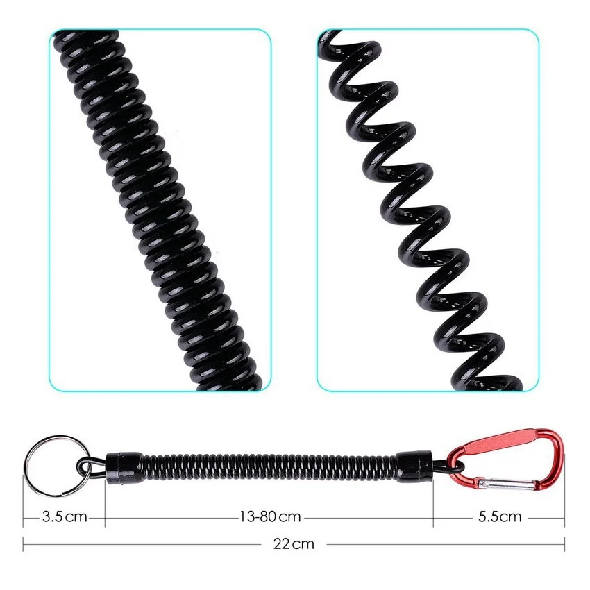 FLYSAND Cordón extensible para pesca – 6 colores, ideal kayak y camping