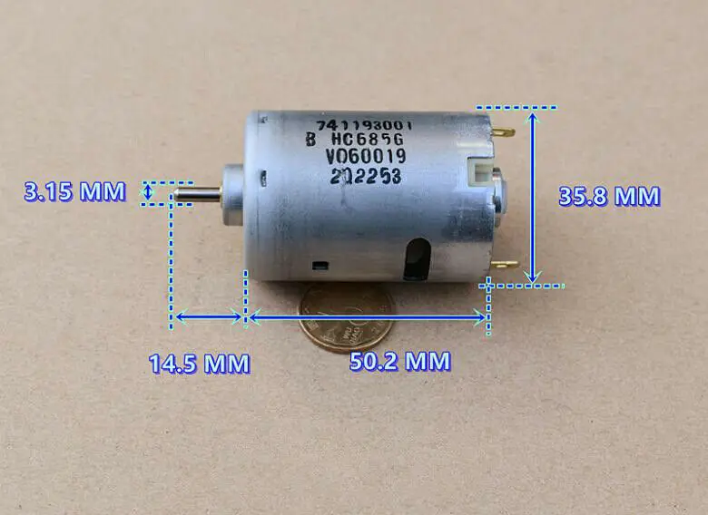 JOHNSON HC685G RS-545 Power Motor Front Ball Bearing Cooling Fan