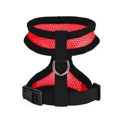 Dog Harness Adjustable Soft Breathable Dog Harness and Leash Set Nylon Mesh Vest Harness for Dogs Puppy Dogs Collar Chest Strap