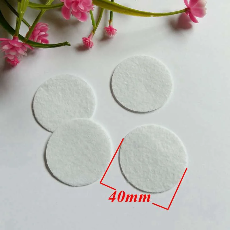 50pcs/lot 40-60mm Round Felt Fabric Pads Headband Decor Accessory Patches Circle Felt Pads Flower Accessories