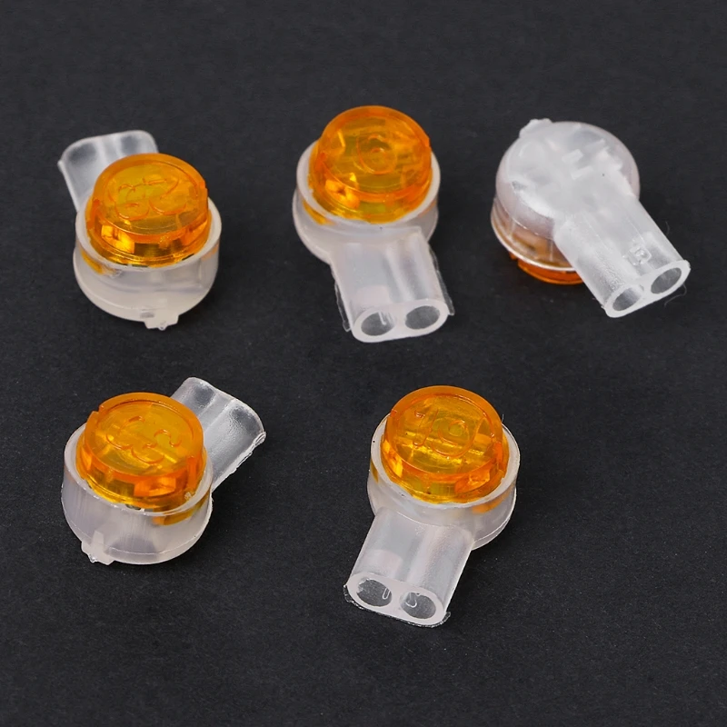 100Pcs UY2 K2 Connector Grease Filling Butt Wire Line Terminal Connector Electrical Equipment