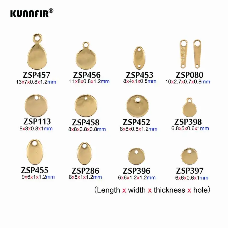 Ordinary polishing Golden color with Laser engraving logo Tags Stainless steel Labels jewelry tab parts accessories