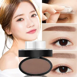 3 Colors Quick Makeup Eyebrow Powder Seal Waterproof Eyebrow Stamp Long lasting Eyebrow Shadow Set 3 Natural Shape Brow Stamp