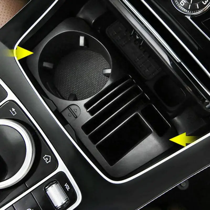 SBTMY Plastic storage box of water cup holder in the center of automobile for Mercedes Benz C E A200L E300L GLC 260L 300L