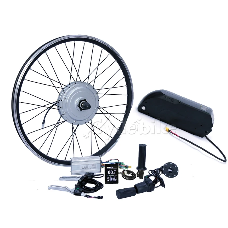 

Front 48v 500w e bike conversion kit with 48v 16ah TS lithium battery pack