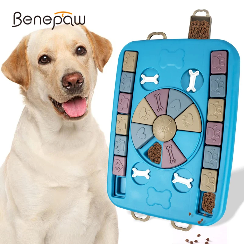 

Benepaw Enrichment Dog Toys Interactive IQ Training Slow Feeding Ani-slip Pet Puzzle Game Bowl For Small Large Dogs Puppies