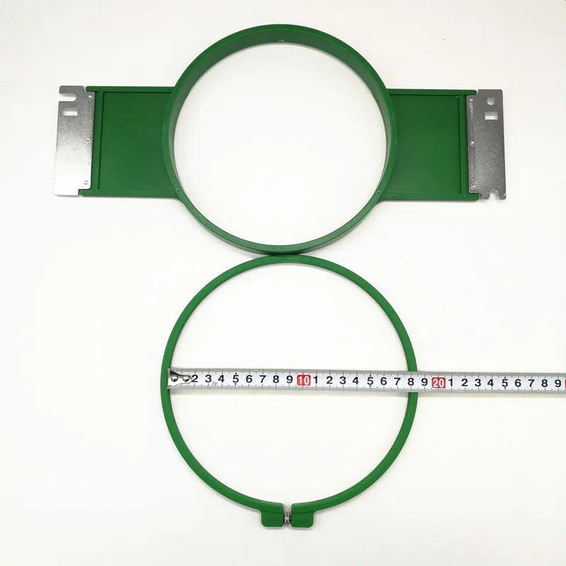 Telai per macchine da ricamo Tajima Green Hoops di alta qualità dimensioni rotonde 180mm larghezza braccio 355mm