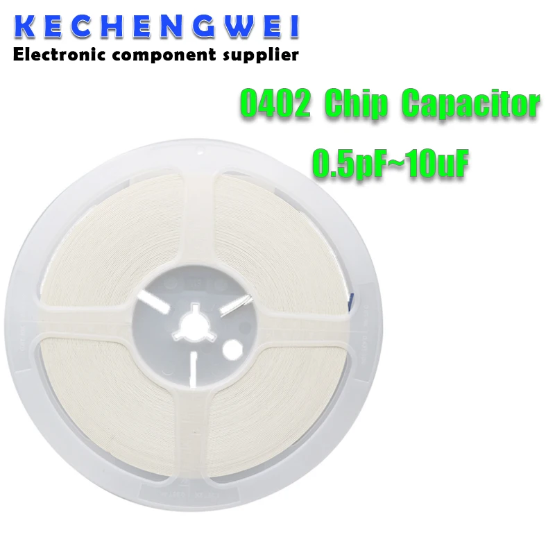 1reel 10000pcs 0402 50V SMD Thick Film Chip Multilayer Ceramic Capacitor 0.5pF-10uF 10NF 100NF 1UF 2.2UF 4.7UF 10UF 1PF 6PF