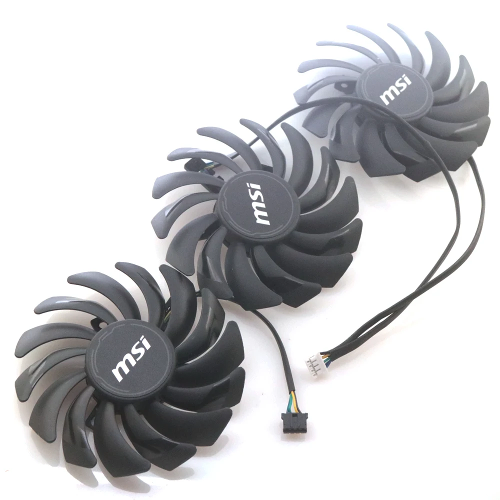 3pcs/lot PLD09210S12HH 86mm DC12V 0.40A 4Pin VGA Fan For MSI RTX3090 RTX3080 RTX3070 RTX3060 VENTUS Graphics Card Cooling Fan