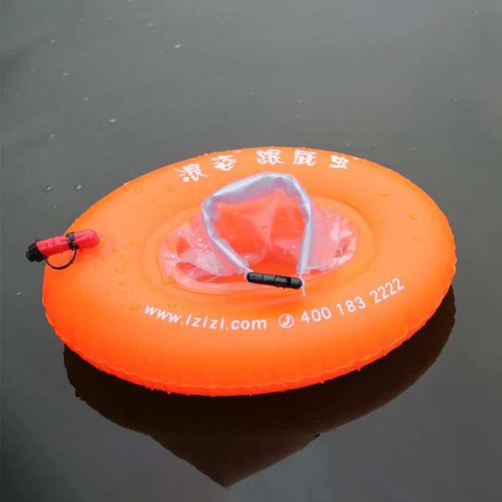 Practical PVC Swimming Buoy Double Airbags Clothing Drowning Prevention Swim Float Bag Orange Conspicuous Safety