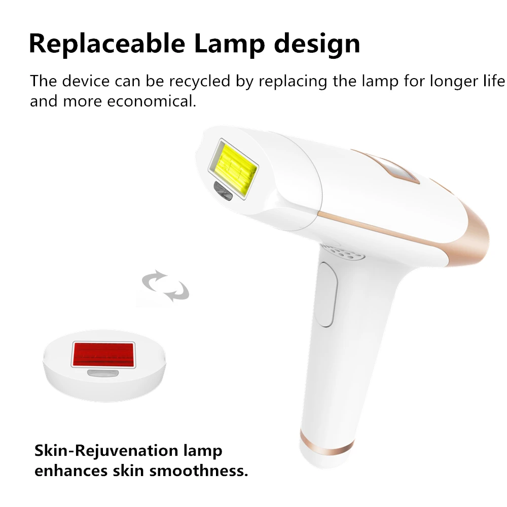 IPL 2in1 Epilator Lamp For Lescolton Laser Hair Removal IPL Epilator Device T009i Flash Epilation Bulb Rejunvenation Lamp Bulb