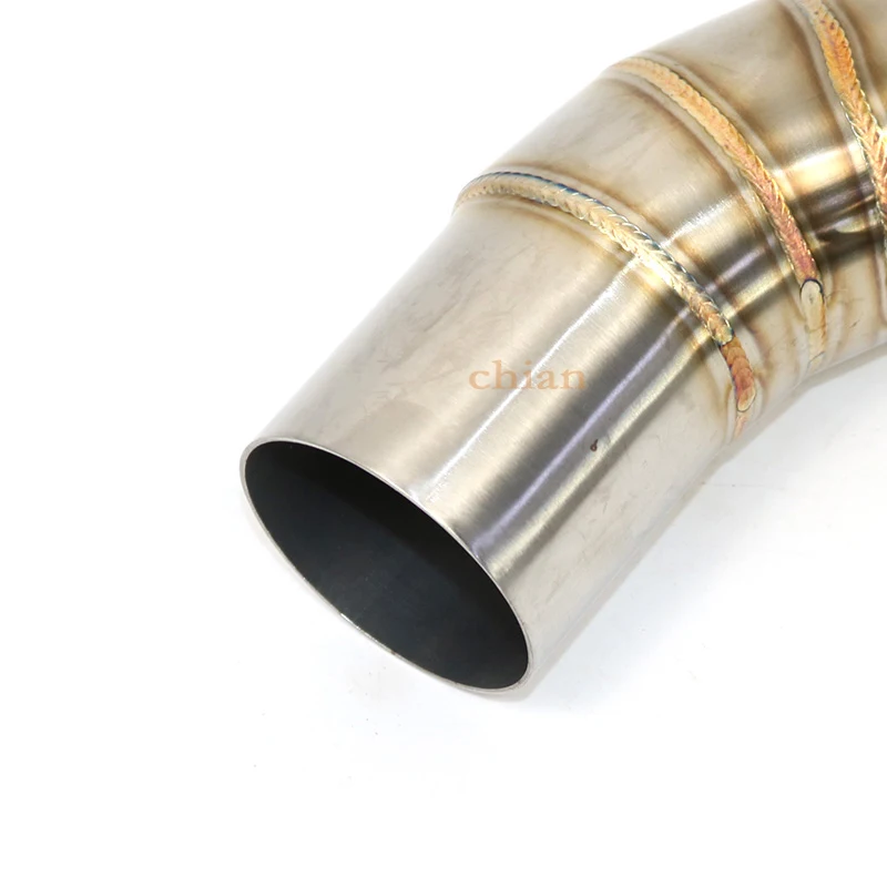 61mm Motorcycle Exhaust Pipe Middle Slip On Escape Original Catalyst Stainless Steel For Ducati 959 Panigale