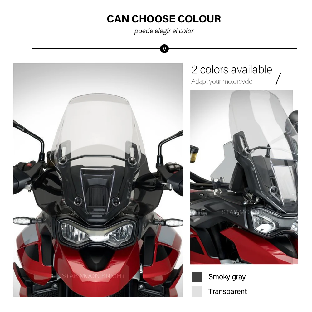 For Tiger 850 Sport For Tiger 900 / GT / GT PRO / GT LOW 2020 2021 2022 -  Side Wind Deflector Windshield Wind Upper Deflector - view 2