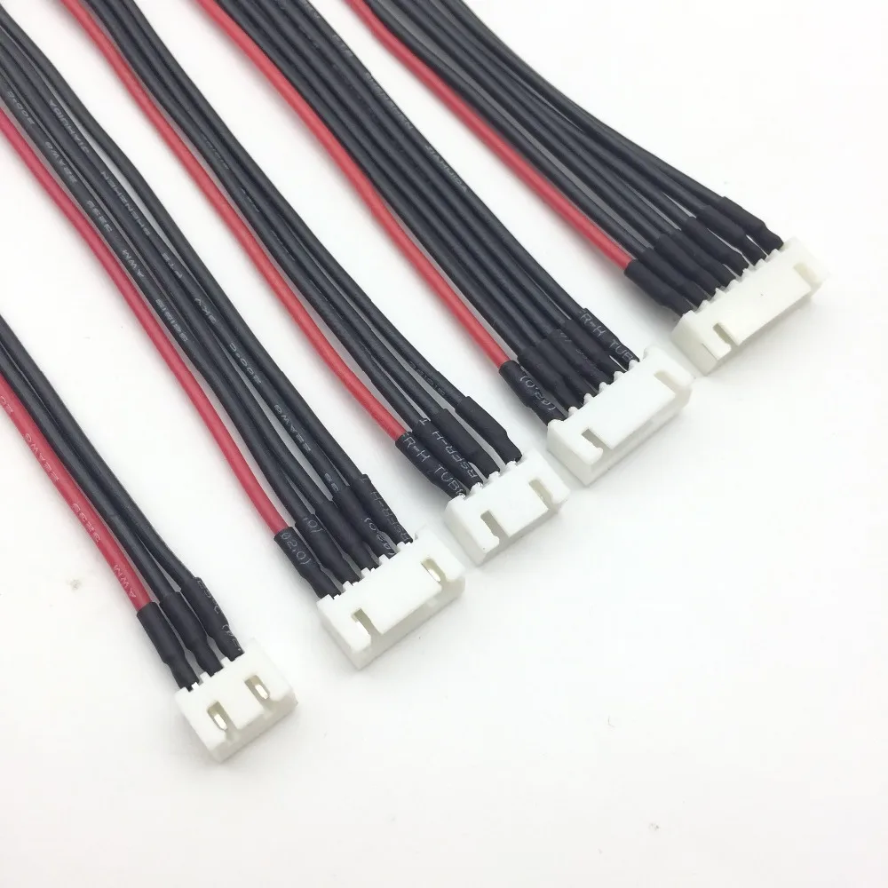 5Pcs 150mm 2s-6s LiPo battery charging extension line/wire/connector 22AWG male and female balancer silicone cable 2S 3S 4S 5S6S