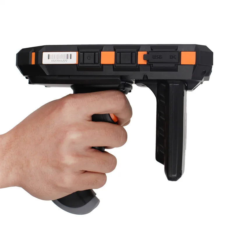 5 Inch Android PDA UHF RFID Reader Long Range Handheld Terminal Barcode Scanner Bluetooth 1D/2D Bar Code Reader Pistol Cradle