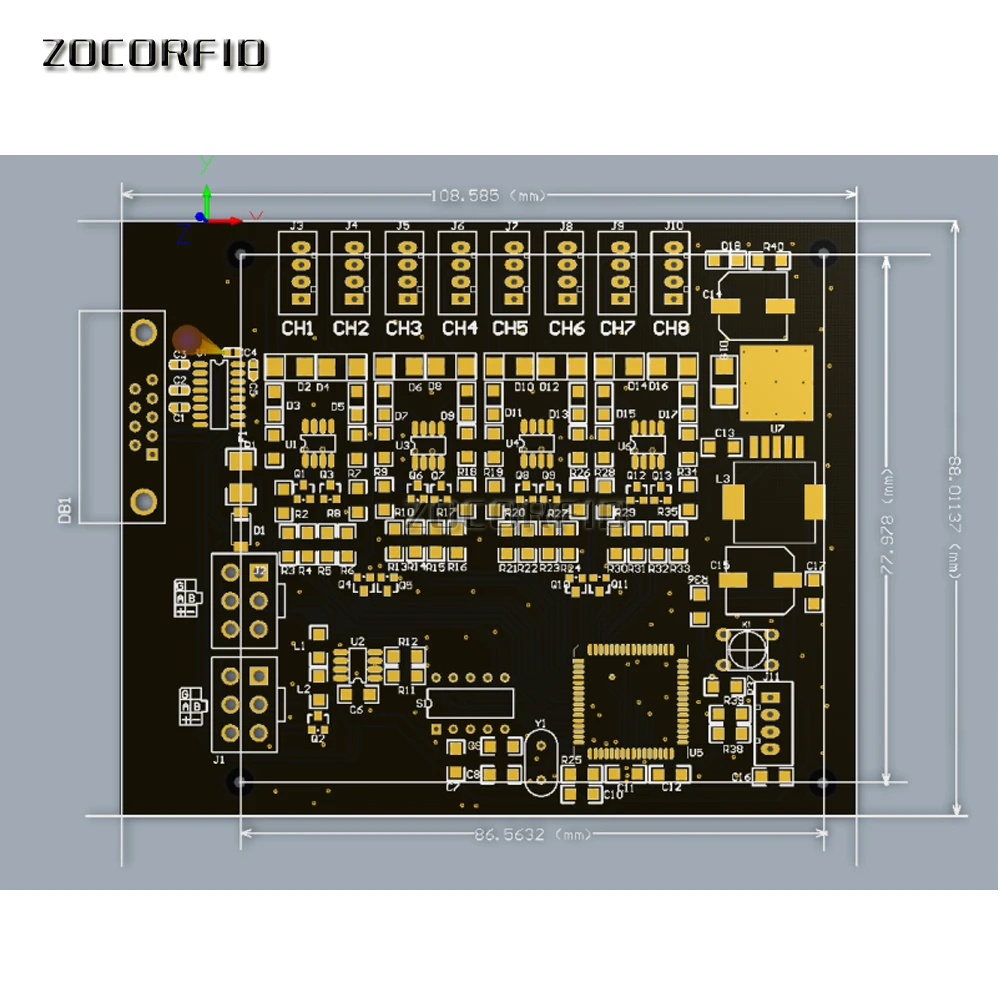 12V/24V RS485 locker Storage Cabinet controller electronic cabinet Lock Controller board 8CH 12CH 14CH 18CH 24CH 36CH