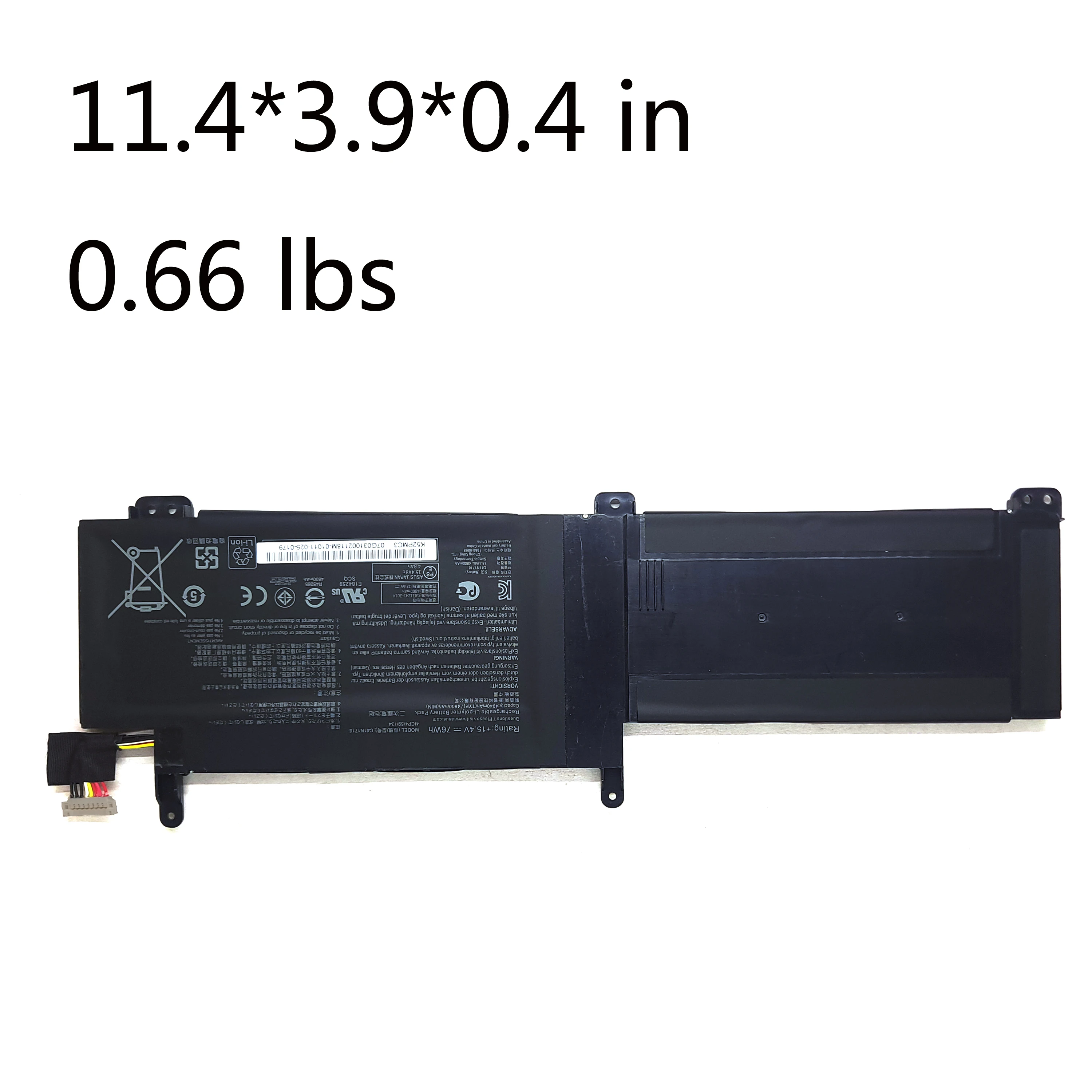 Genuine Original 76Wh C41N1716 Laptop Battery For ASUS ROG Strix GL703GM Scar Edition ASUS ROG STRIX S7BS8750 S7BS GL703GM-DS74