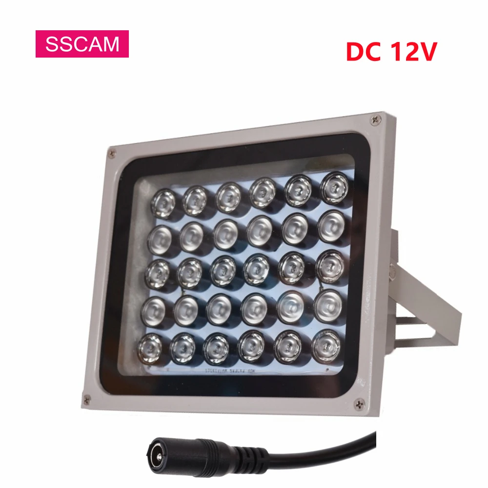 DC 12V Infrared CCTV Filling Filled IR Leds Light 850nm Illuminator Lamp for Security System 45/90/120 Degree