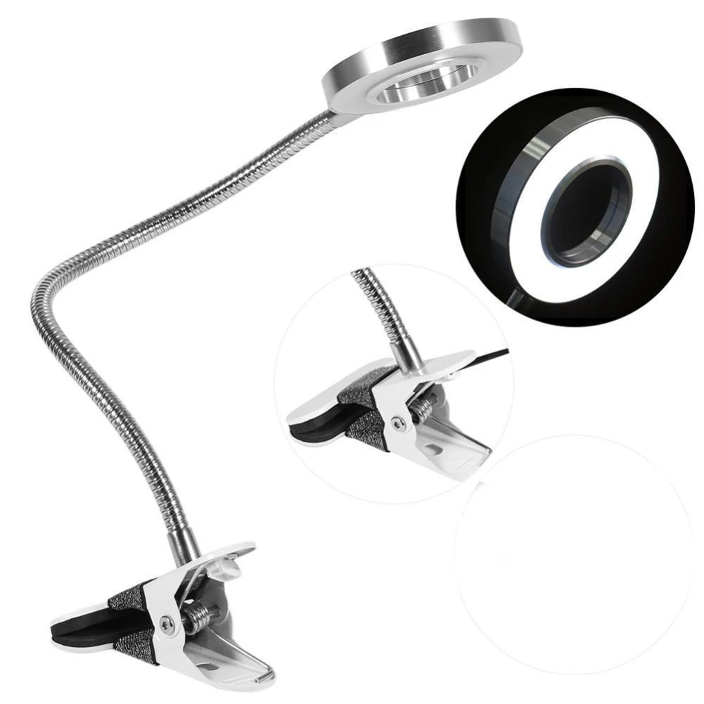 Desk Lamp Clip on Light Pinkiou Led Table Clamp lamp for Microblading Manicure Micropigmentation Eye Protection