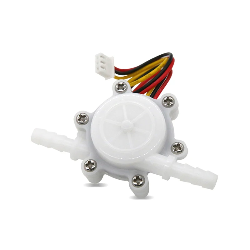 7MM Hose Water Flow Sensor Hall Sensor 1.75MPa Coffee Machine Water Dispenser Water Purifier MicroTurbine Flowmeter DC5~18V