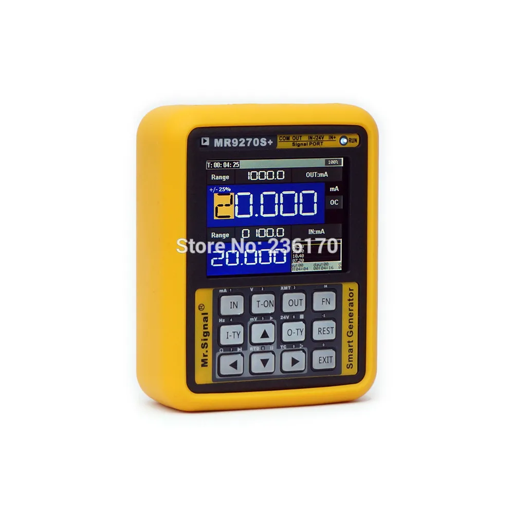 Imagem -02 - Gerador de Sinal Calibrar Tensão Atual Pt100 Termopar Pressão Transmissor Registador Pid Freqüência Mr9270s Mais 420ma